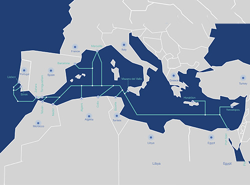 Medusa – le plus long câble de la Méditerranée