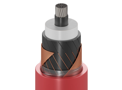 Câble haute tension avec différents types